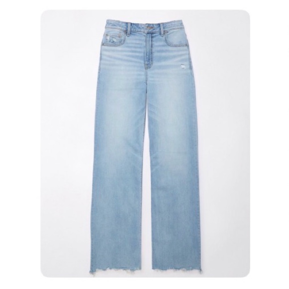 American Eagle Outfitters Dreamy Drape Stretch Super High-Waisted Wide-Leg Jeans
